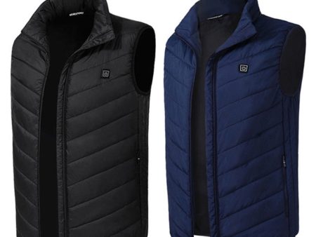 Winter Men USB Electric Heated Warm Rechargeable Heating Vest Waistcoat Jacket Fashion