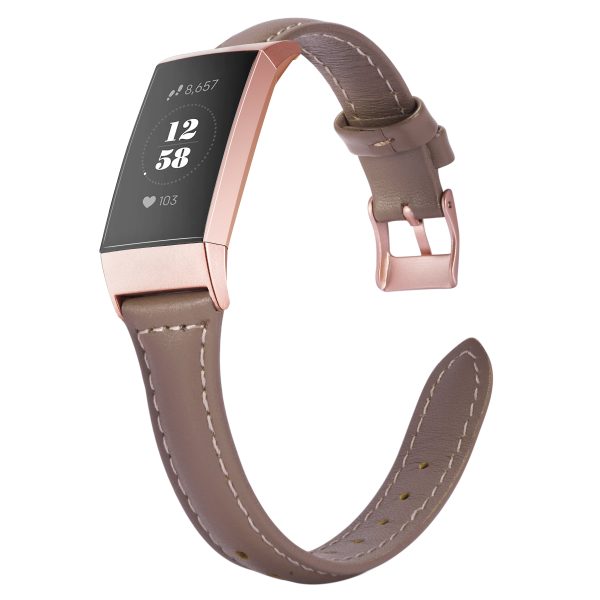 Wearlizer  Fitbit Charge 3 Bands Fitbit Charge 4 Band for Women Men Slim Leather Supply