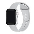 Metallic Silicone Band for Apple Watch Silver - FINAL SALE Fashion