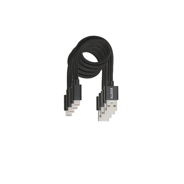 4 Cable Value Pack - Apple Lightning Black Online Hot Sale