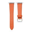 Calf Leather Band for Apple Watch Orange - FINAL SALE Online now