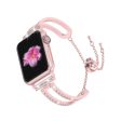 Wearlizer Apple Watch Band Bling Jewelry U-Type Wristband Steel with Rhinestone Bangle Hot on Sale